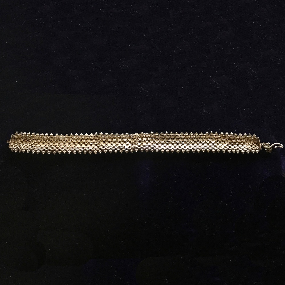 ANTIQUE VICTORIAN EXQUISITE DESIGN SILVER BRACELET - Picture 4 of 4